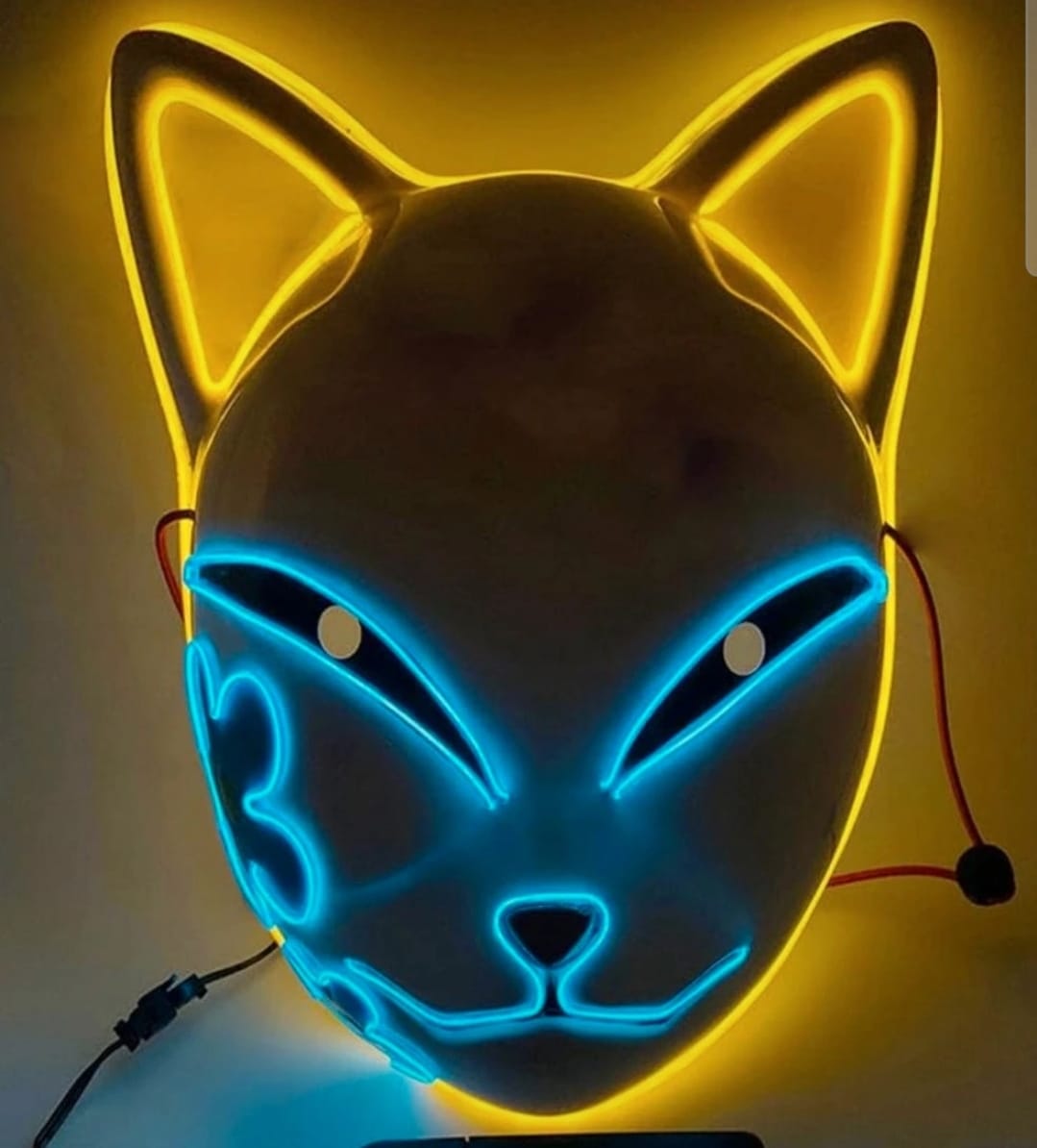 Yellow LED Cat Mask